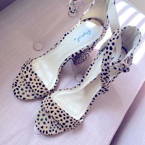 Leopard Printed Heels Size 7